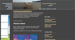 Desktop Screenshot of lebensweisheiten.net