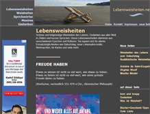 Tablet Screenshot of lebensweisheiten.net